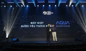 Aqua nhận giải máy giặt được yêu thích nhất tại Tech Awards 2024 Aqua nhận giải máy giặt được yêu thích nhất tại Tech Awards 2024